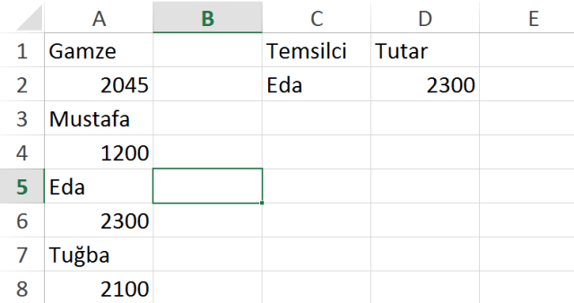 Excel vidoport.com indis ve kaçıncı işlevleri