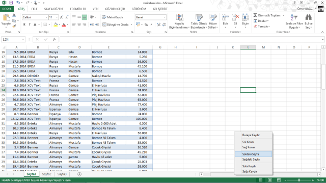 Excel Bilinmeyenleri-vidoport.com