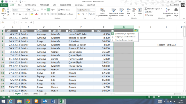Excel Bilinmeyenler-Ömer BAĞCI-Vidoport.com