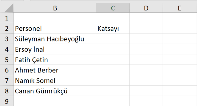 Excel Veri doğrulama-vidoport.com