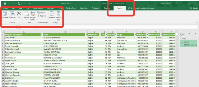 Excel'de Al ve Dönüştür Özelliğini Kullanmak vidoport