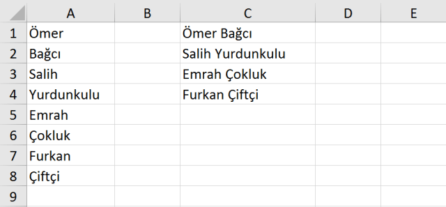 Excel'de Kaydır İşlevi-1 vidoport.com