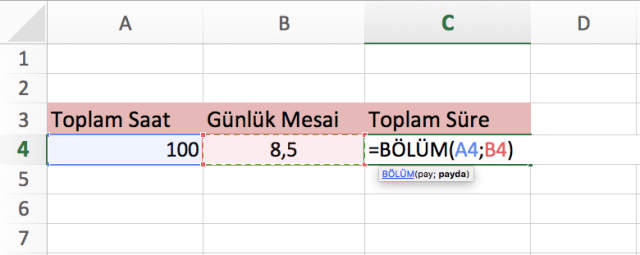 Excel de saat hesabı vidoport.png