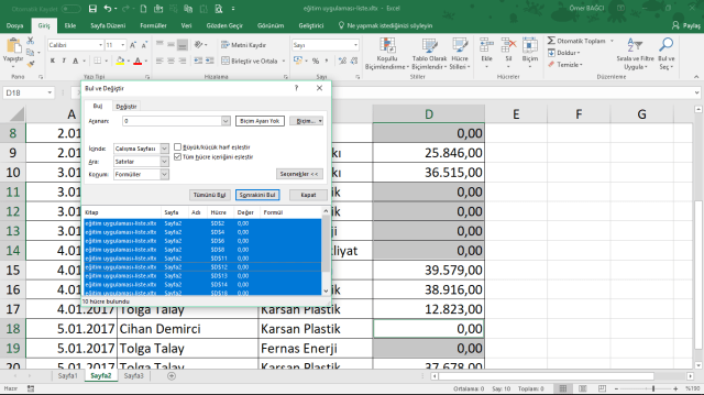 online Excel eğitimi vidoport.com