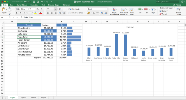 Excel for Mac eğitimleri vidoport.com'da